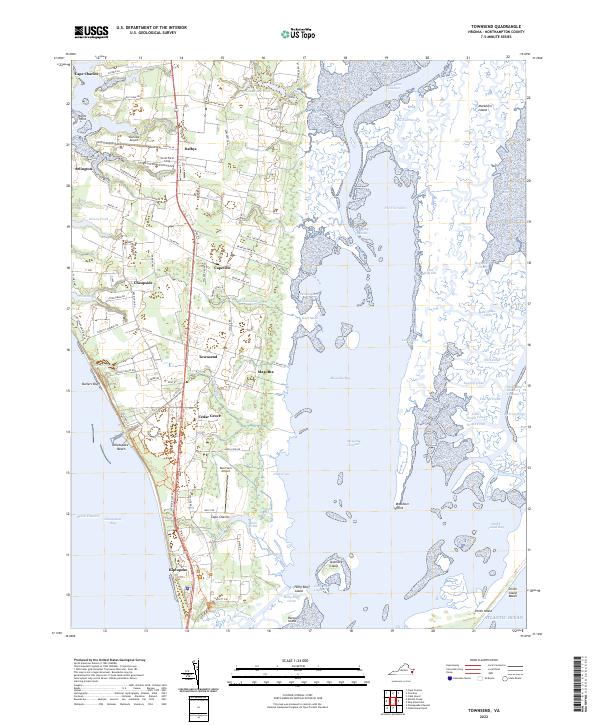 Townsend, VA — USGS 7.5-minute topo (2022)