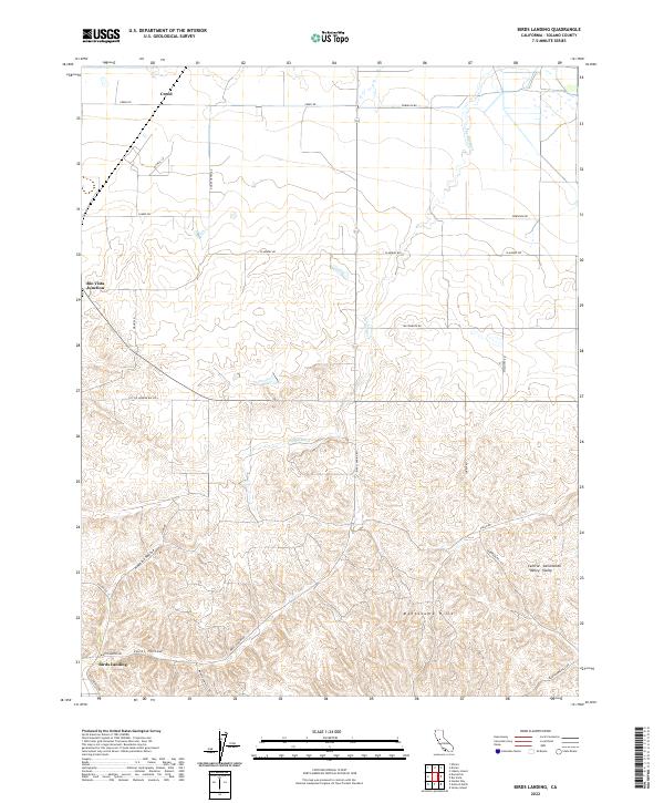 Birds Landing, CA — USGS 7.5-minute topo (2022)
