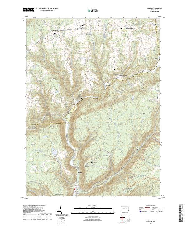 Ralston, PA — USGS 7.5-minute topo (2023)