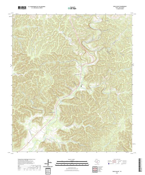 Circle Bluff, TX — USGS 7.5-minute topo (2022)