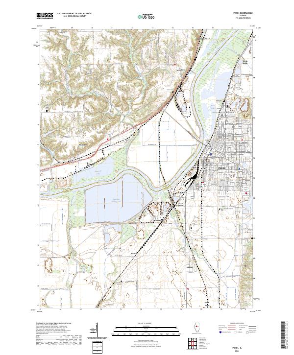 Pekin, IL — USGS 7.5-minute topo (2024)