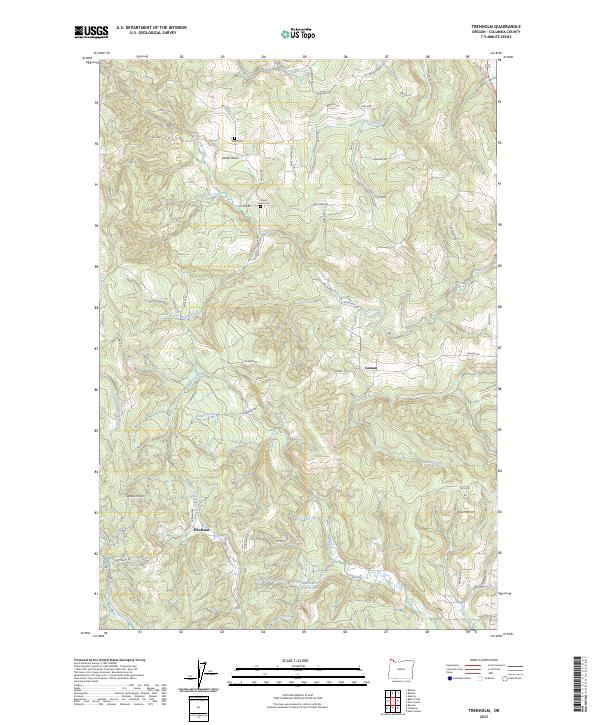 Trenholm, OR — USGS 7.5-minute topo (2023)