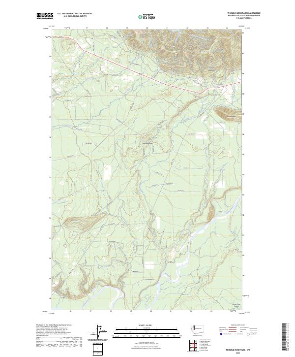 Thimble Mountain, WA — USGS 7.5-minute topo (2023)