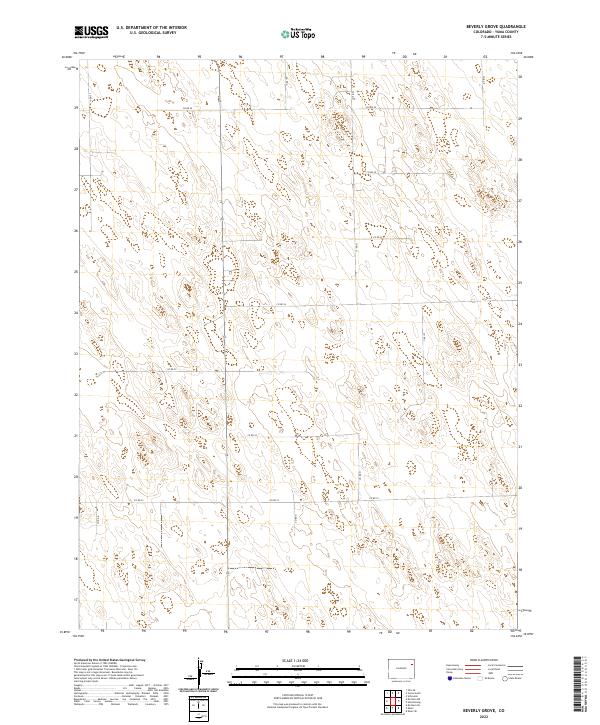 Beverly Grove, CO — USGS 7.5-minute topo (2022)