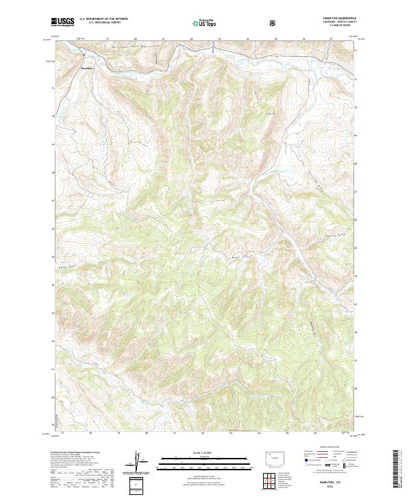 Hamilton, CO — USGS 7.5-minute topo (2022)