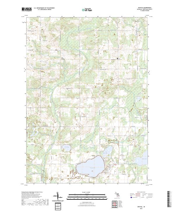 Crystal, MI — USGS 7.5-minute topo (2023)