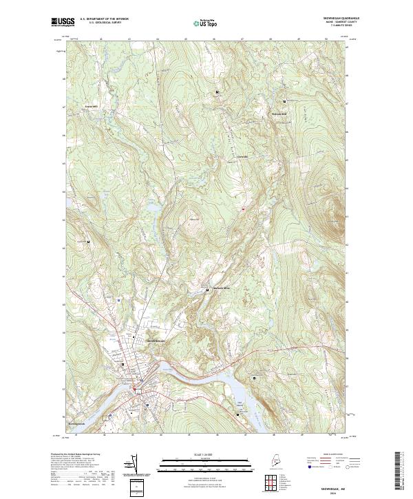 Skowhegan, ME — USGS 7.5-minute topo (2024)