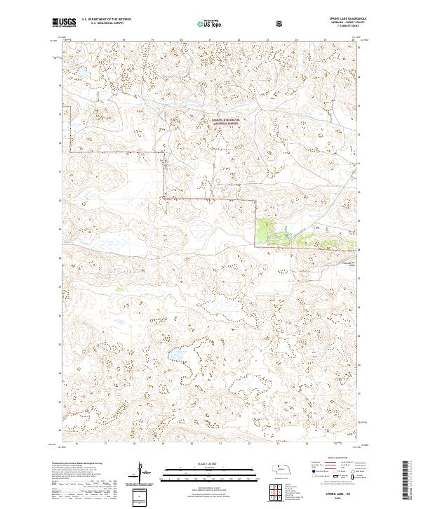 Spring Lake, NE — USGS 7.5-minute topo (2021)