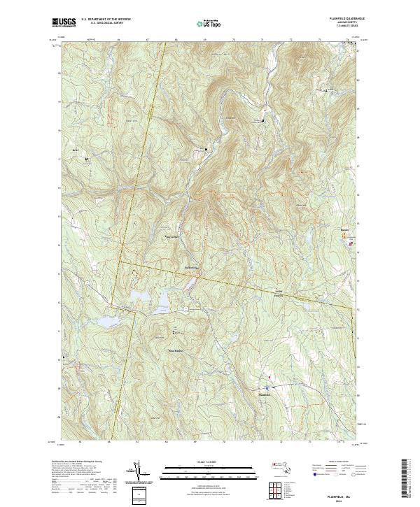 Plainfield, MA — USGS 7.5-minute topo (2024)