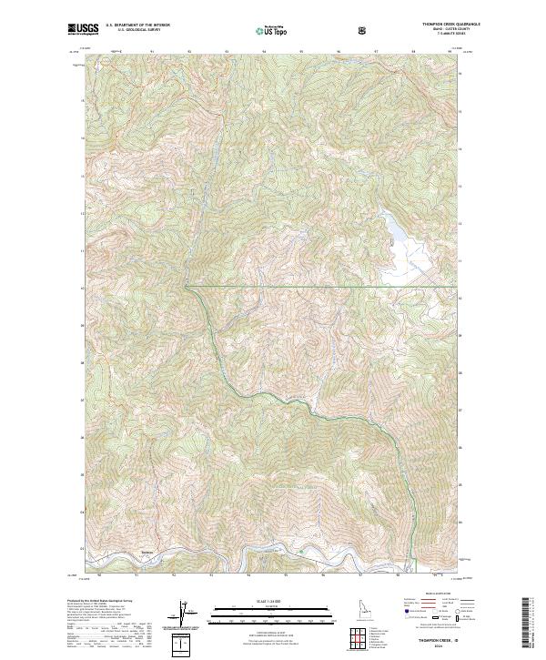 Thompson Creek, ID — USGS 7.5-minute topo (2024)