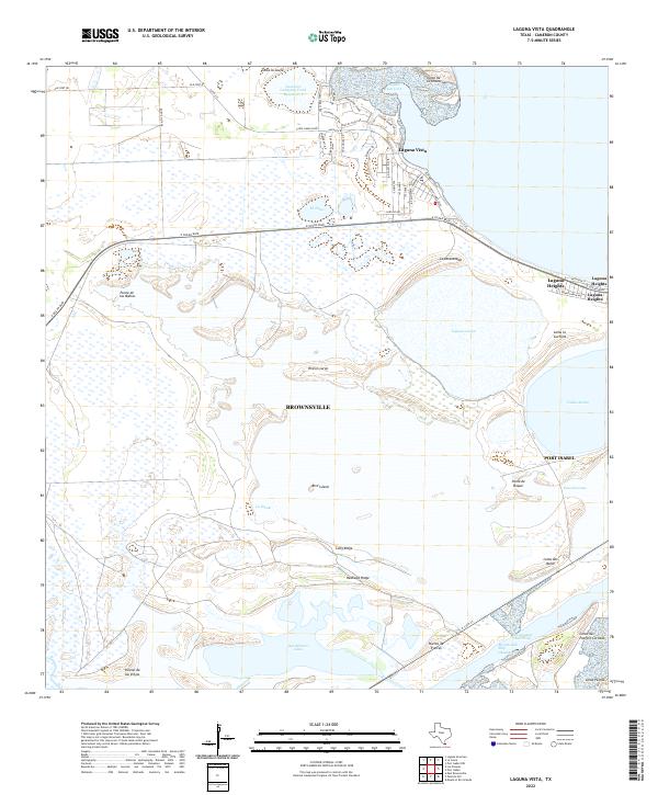 Laguna Vista, TX — USGS 7.5-minute topo (2022)