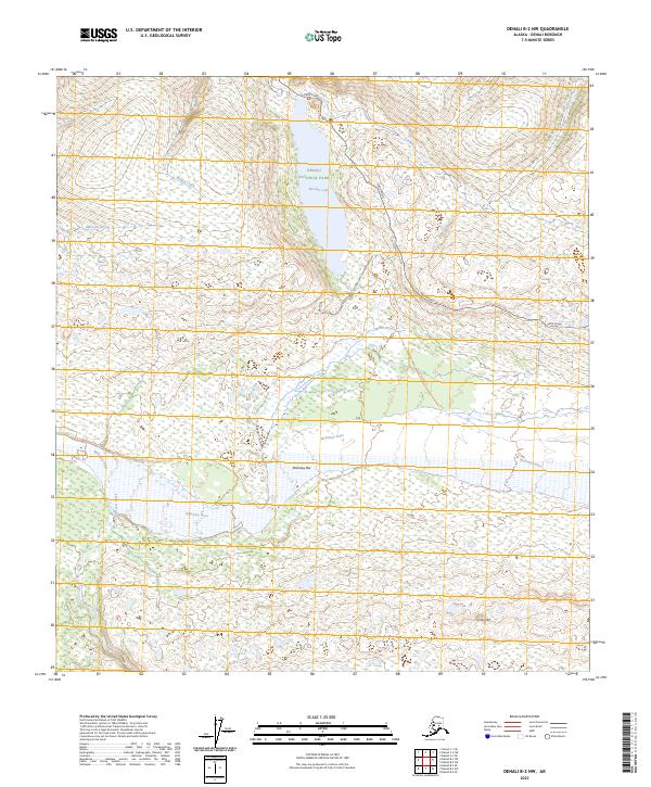 Denali B-2 NW, AK — USGS 7.5-minute topo (2023)