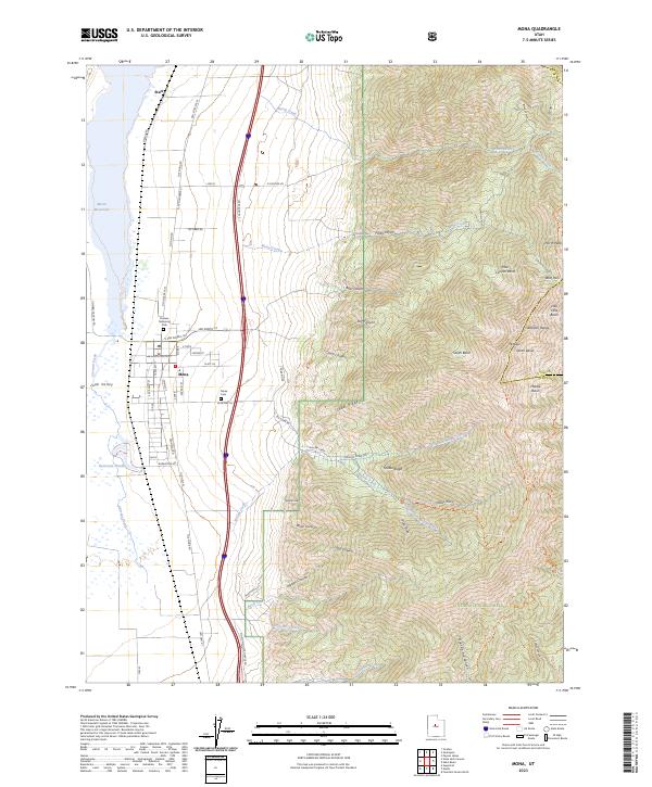 Mona, UT — USGS 7.5-minute topo (2023)