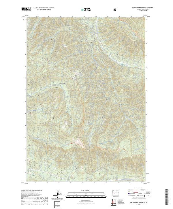 Grasshopper Mountain, OR — USGS 7.5-minute topo (2024)