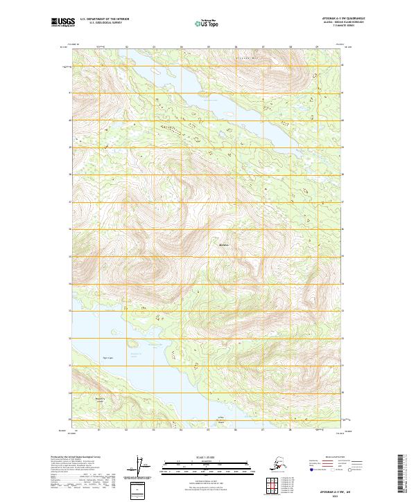 Afognak A-3 SW, AK — USGS 7.5-minute topo (2021)