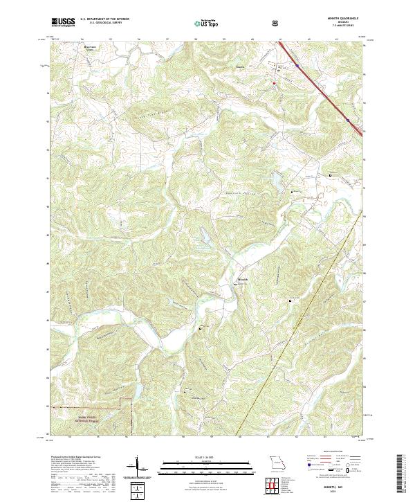 Minnith, MO — USGS 7.5-minute topo (2021)