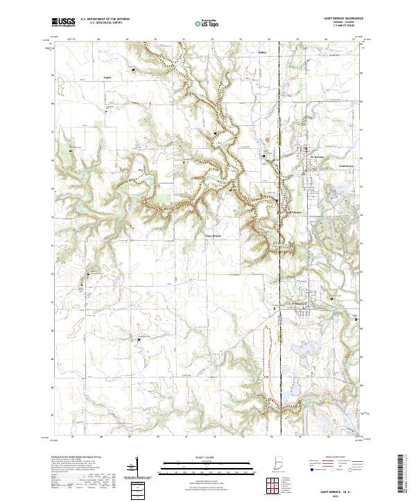 Saint Bernice, IN-IL — USGS 7.5-minute topo (2022)