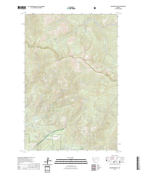 McCormick Peak, MT — USGS 7.5-minute topo (2024)