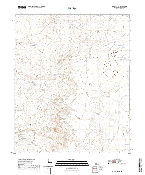 Haystack Butte, NM — USGS 7.5-minute topo (2023)