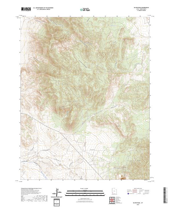 Silver Peak, UT — USGS 7.5-minute topo (2023)
