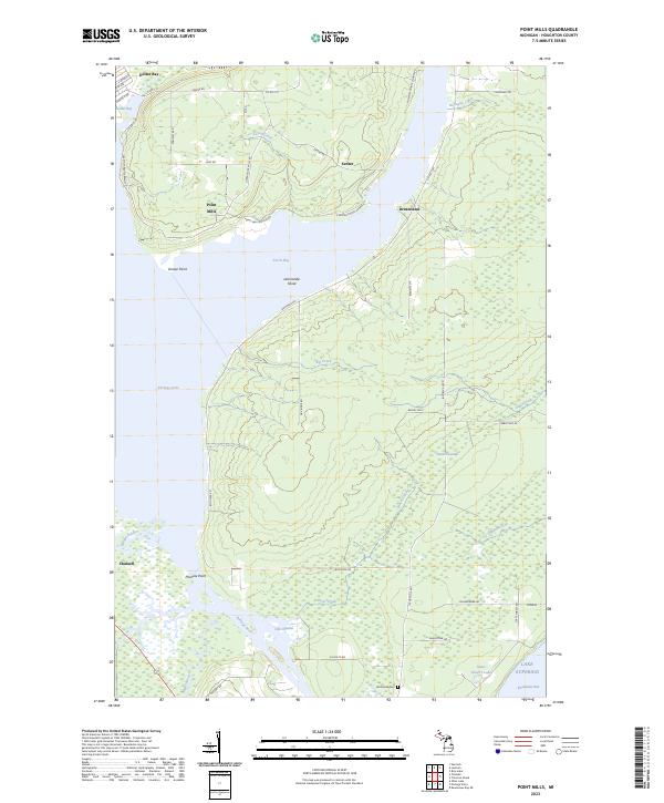 Point Mills, MI — USGS 7.5-minute topo (2023)