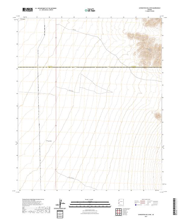 Livingston Hills NW, AZ — USGS 7.5-minute topo (2021)