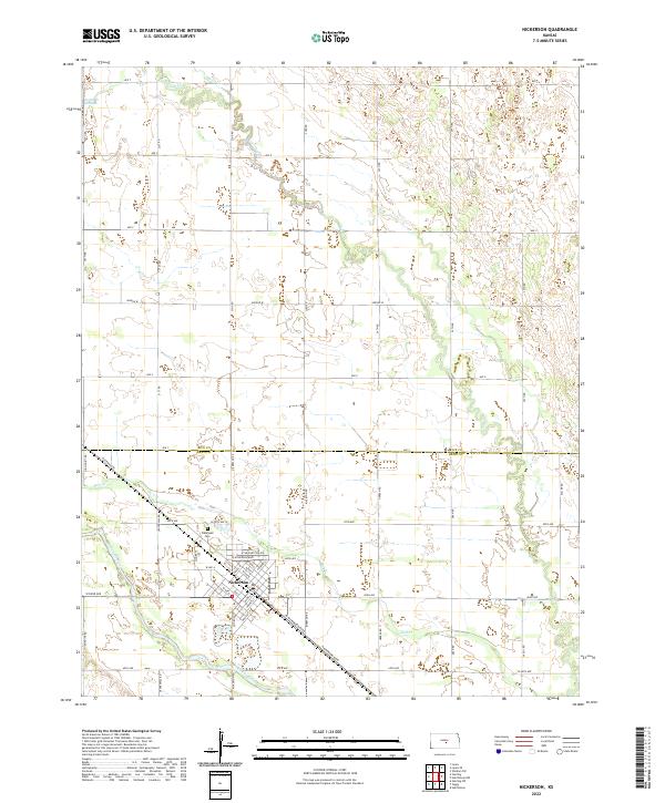Nickerson, KS — USGS 7.5-minute topo (2022)