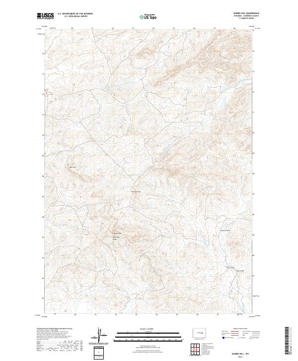 Gumbo Hill, WY — USGS 7.5-minute topo (2021)