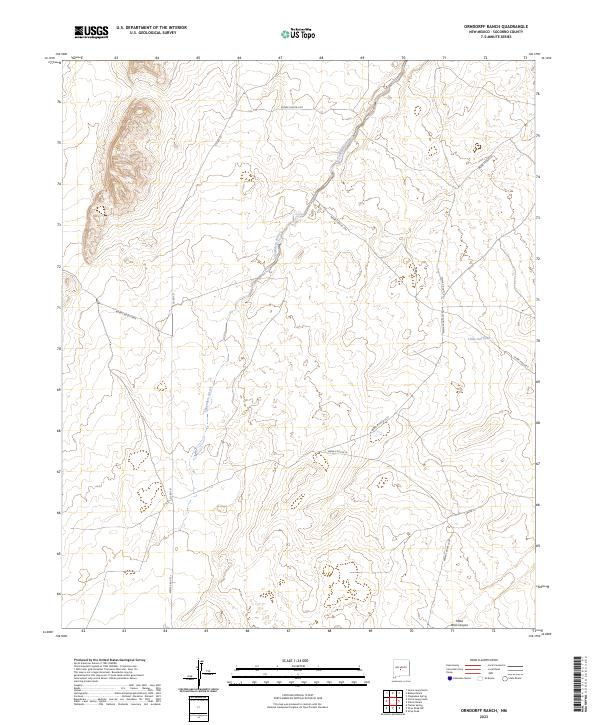 Orndorff Ranch, NM — USGS 7.5-minute topo (2023)