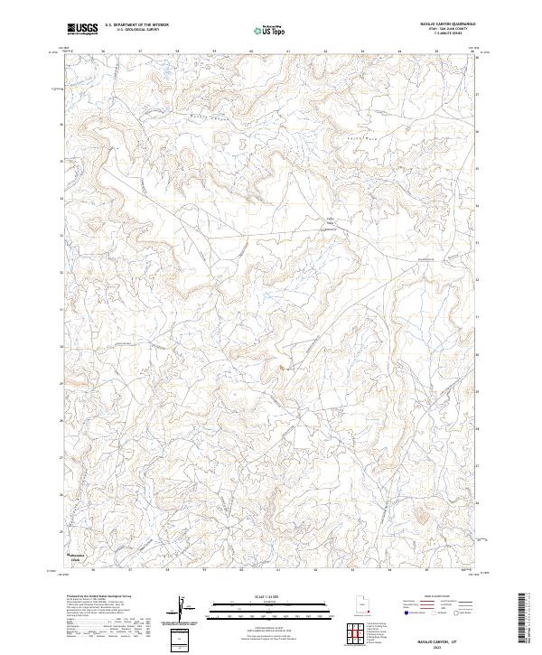 Navajo Canyon, UT — USGS 7.5-minute topo (2023)