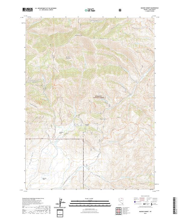 Maggie Summit, NV — USGS 7.5-minute topo (2021)