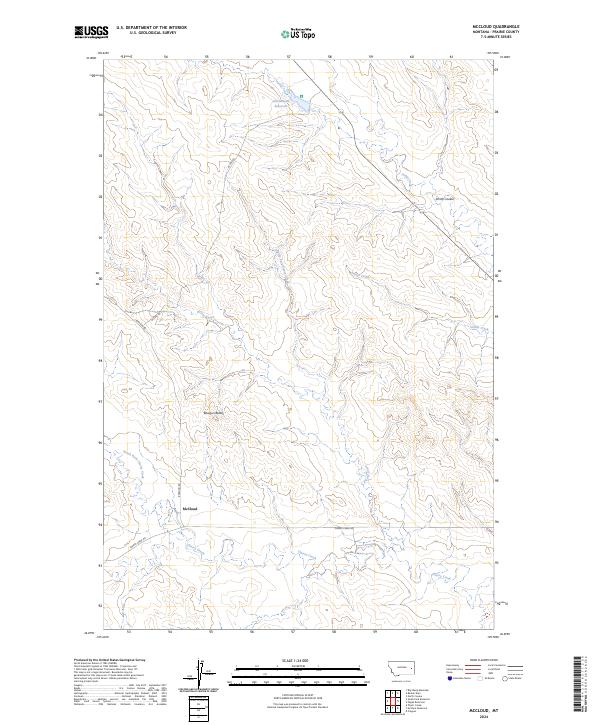 McCloud, MT — USGS 7.5-minute topo (2024)