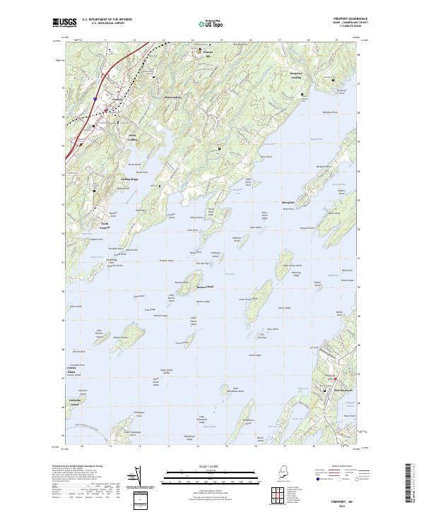 Freeport, ME — USGS 7.5-minute topo (2024)