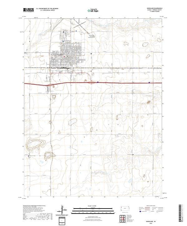 Goodland, KS — USGS 7.5-minute topo (2022)