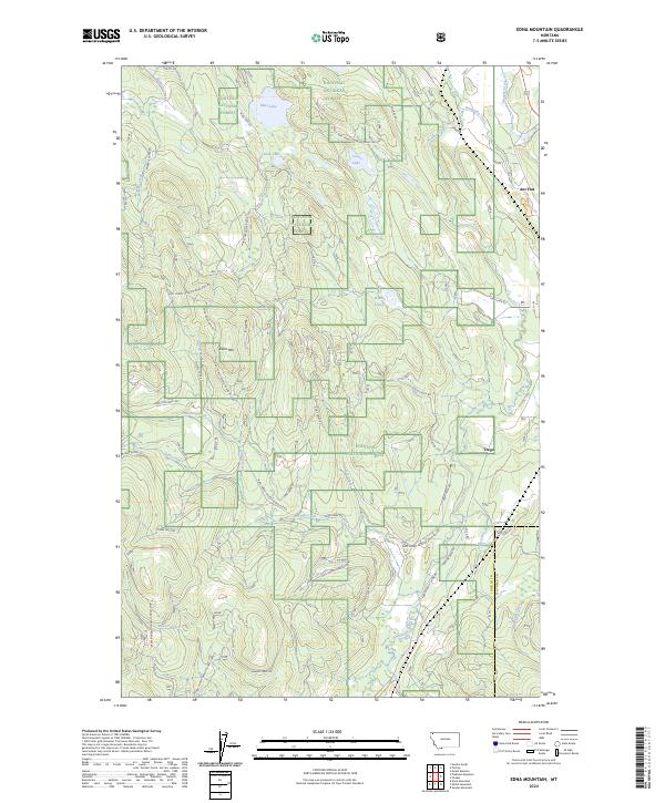 Edna Mountain, MT — USGS 7.5-minute topo (2024)