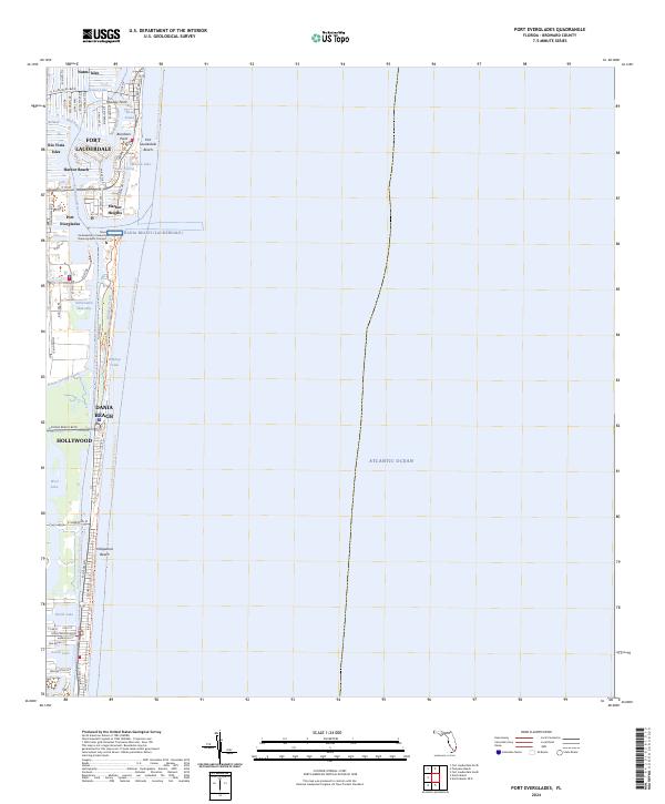 Port Everglades, FL — USGS 7.5-minute topo (2024)
