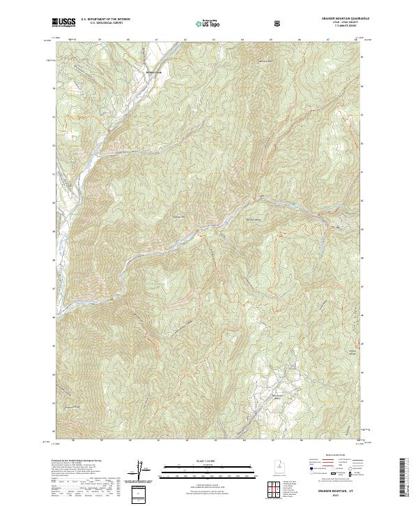Granger Mountain, UT — USGS 7.5-minute topo (2023)