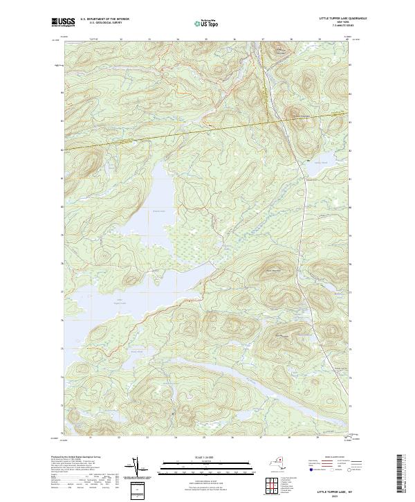 Little Tupper Lake, NY — USGS 7.5-minute topo (2023)