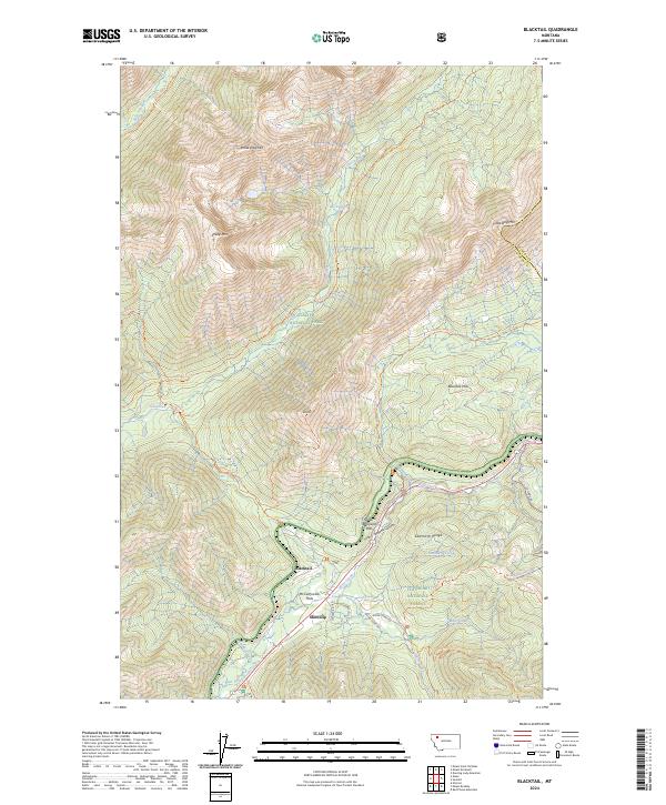 Blacktail, MT — USGS 7.5-minute topo (2024)