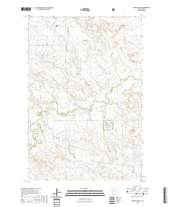 Lookout Butte, ND — USGS 7.5-minute topo (2024)