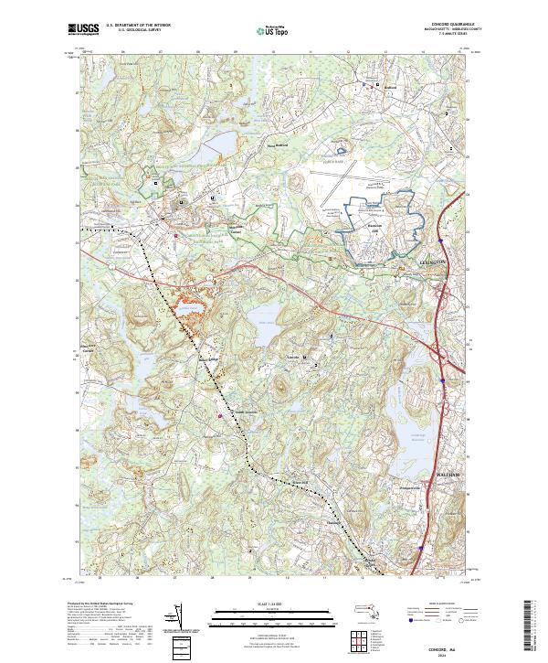 Concord, MA — USGS 7.5-minute topo (2024)