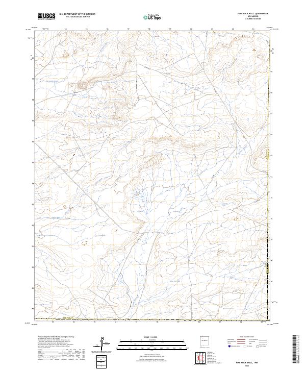 Fire Rock Well, NM — USGS 7.5-minute topo (2023)