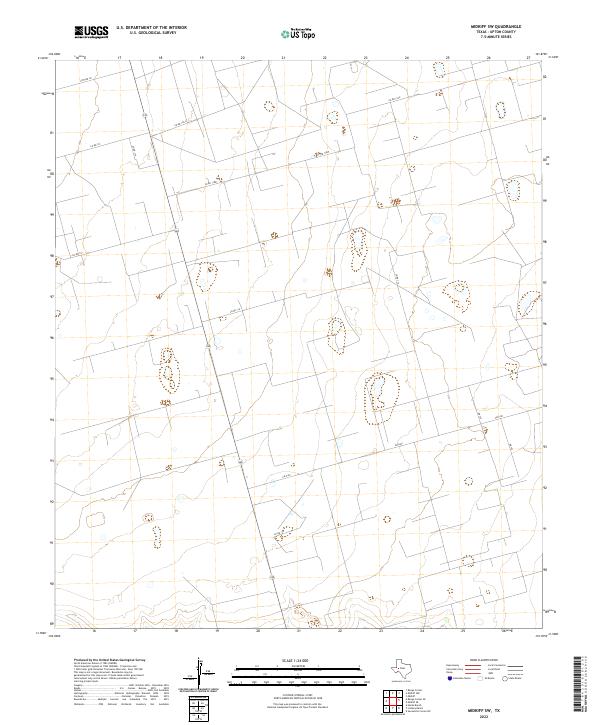 Midkiff SW, TX — USGS 7.5-minute topo (2022)