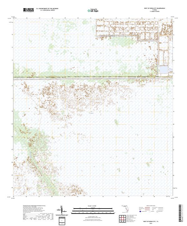 West of Deem City, FL — USGS 7.5-minute topo (2024)