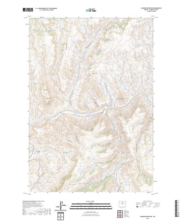 Masiker Mountain, OR — USGS 7.5-minute topo (2023)