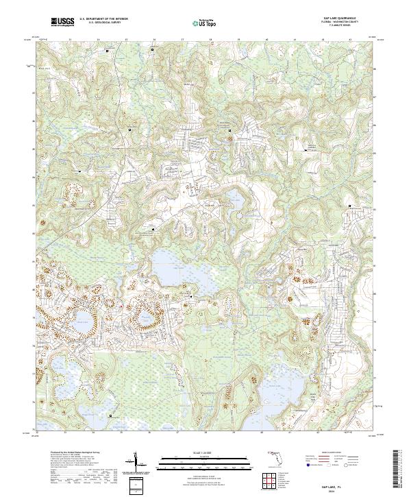 Gap Lake, FL — USGS 7.5-minute topo (2024)