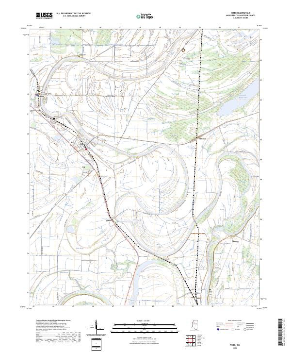 Webb, MS — USGS 7.5-minute topo (2024)