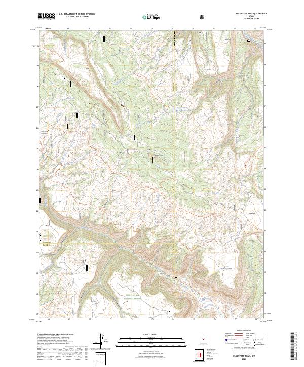 Flagstaff Peak, UT — USGS 7.5-minute topo (2023)