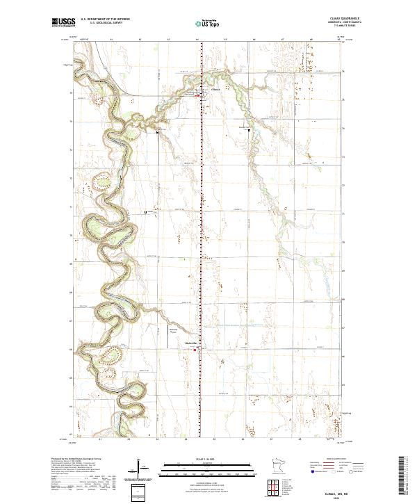 Climax, MN-ND — USGS 7.5-minute topo (2022)