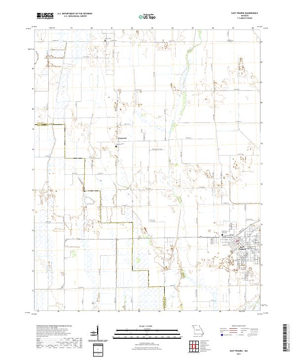 East Prairie, MO — USGS 7.5-minute topo (2021)
